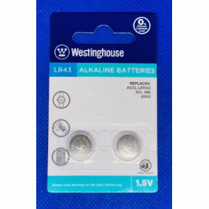LR43 Westinhouse(AG-12/LR-1142/301/386/SR-43)bister 2 шт/уп