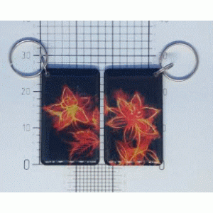   Epoxy-заготовка T5577  50*30 mm (16) ОГНЕННЫЙ ЦВЕТОК
