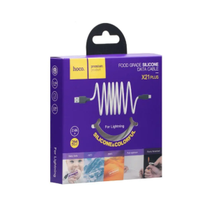 Кабель USB Hoco X21 Plus Silicone Lightning 2m