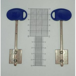 Mottura MY KEY (100mm)синий.Для замков MY KEY серий 52Y, 52YR, 54Y (оригинал с левым упором)