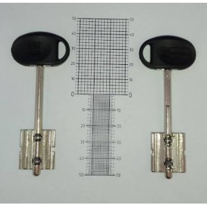Mottura MY KEY (90mm)чернная  (91х24,2х20,9хØ4,75мм,) левый упор-новый профиль