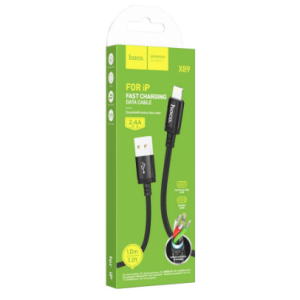 Кабель зарядний HOCO X89 1.0 m USB-A для IP 2.4A Cable Black