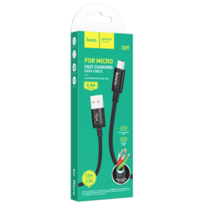 Кабель зарядний HOCO X89  1.0 m USB-A для Micro USB 2.4 A Cable Black