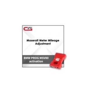 Активация Maserati Meter Mileage Adjustment для программатора CGDI Prog BMW MSV80 Key Programmer