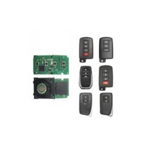 Набор корпусов Toyota Lexus с платой smart ключа TB01 Toyota 8A 4-but Keydiy