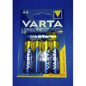 R6 VARTA HIG ENERGY/LONGLIFE POWER AAA(4+1/BLI-5)ALKALINE (синие)