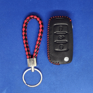 Кожаный чехол для Volkswagen Flip Remote Key 3 кнопки