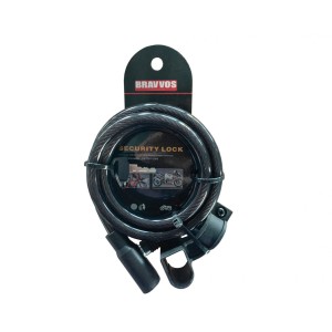 Замок велосипедний BRAVVOS LOS-045-055 10mm*1500mm