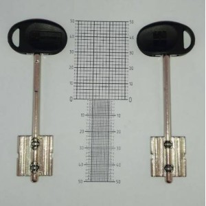 Mottura MY KEY (100mm)чернная  (91х24,2х20,9хØ4,75мм,) левый упор-новый профиль
