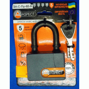 Замок навесной ASPECT Premium ЗН-С-Пр60-А 3кл,