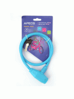 Замок велосипедный APECS PD-81-65CM-BLUE