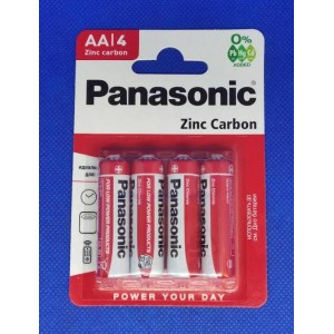 R6 PANASONIC-Zink Carbon (солевые батарейки)