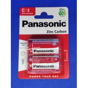 R14 PANASONIC-Zink Carbon (солевые батарейки)