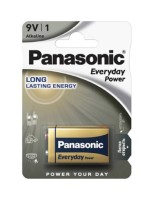 Крона PANASONIC(6F22RZ/1BP)-Everyday Power (лужні батарейки)