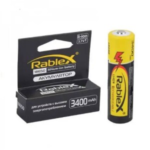 Акум,Rablex 18650 3400mAh(чорний)