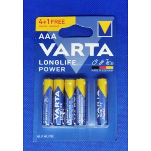 R3 VARTA HIG ENERGY/LONGLIFE POWER AAA(4+1/BLI-5)ALKALINE (синие)