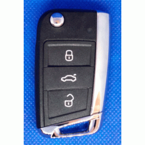 VW Golf Flip Remote Key Shell 3 кнопки лезвие HU66