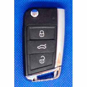 VW Golf Flip Remote Key Shell 3 кнопки лезвие HU162¶ штифт