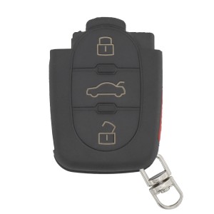 Audi Remote Shell 3+1 Button with Small Battery Holder (T)