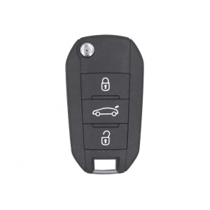 Citroen Flip Remote Key 3 Buttons 433MHz AES Transponder (T)