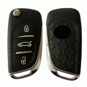 Citroen DS Original Flip Remote Key 3 Button 433MHz PCF7936 Transponder (T)