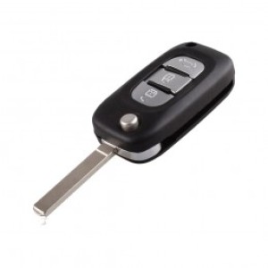 REN Fluence Megane 3 Flip Remote Key 3 Buttons 433MHz PCF7961A Transponder (T)