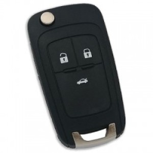 Chevrolet Flip Smart Remote Key 3 Buttons 433Mhz PCF7952E Transponder (T)