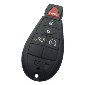 Jeep Dodge Chrysler Fobik Remote Key 4+1 Button Sedan Trunk and Start Button Type 433MHz (T)