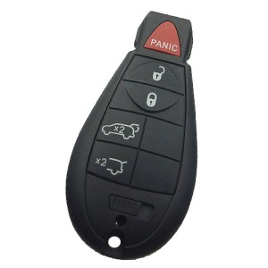 Jeep Dodge Chrysler Fobik Remote Key 4 Button 433MHz Trunk Button Type (T)