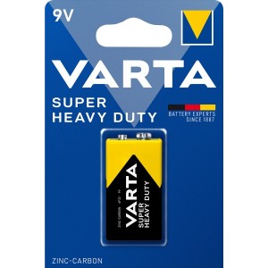 Крона VARTA Superlife 6F22(BLI-1) ZINK-CARBON (сольові батарейки)