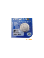 381 Renata батарейка (оксид серебра 1.55V)(11.6x2.1mm) (50mAh) (low drain) (упаковка = 1шт)
