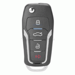 Ключ универсальный выкидной Smart KD ZB12-4 3 but+PANIC Keydiy