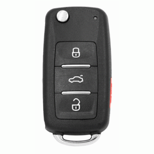 Ключ универсальный выкидной Smart KD ZB202-4 3 but+PANIC Keydiy