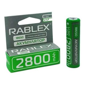 Акум,Rablex 18650 2800mAh(зелений)