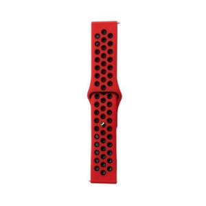 Ремінець унівверс 22mm (червоний з чорним)N Sport для Samsung/Amazfit/Huawei