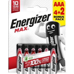 R3 ENERGIZER MAX уп,4+2 шт,
