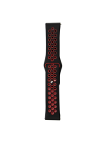 Ремінець унівверс 22mm ( чорний з червоним)N Sport для Samsung/Amazfit/Huawei