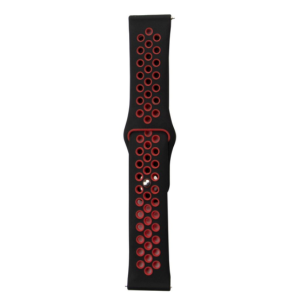 Ремінець унівверс 22mm ( чорний з червоним)N Sport для Samsung/Amazfit/Huawei