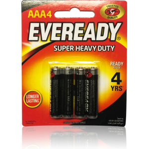 R3 ENERGIZER EVEREADY Super Heavy Duty  уп, 4 шт,  (солевые батарейки)