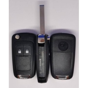 Корпус выкидного ключа Opel Insigna, Astra, Zafira и другие, 2 кнопки, лезвие HU100 /D/СУПЕР КАЧЕСТВО С ЛОГОТИПОМ !
