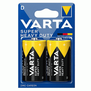 R20 VARTA SUPERLIFE D (BLI-2)ZINC-CARBON (сольові батарейки)