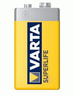 Крона VARTA Superlife 6F22 FOL 1 ZINK-CARBON /сольові/