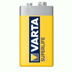 Крона VARTA Superlife 6F22 FOL 1 ZINK-CARBON /солевая/