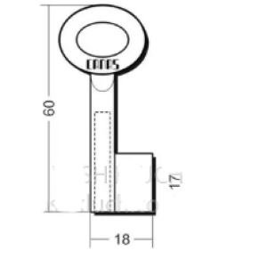 Сейф 2ст 7мм L60 /SKS01D Canas