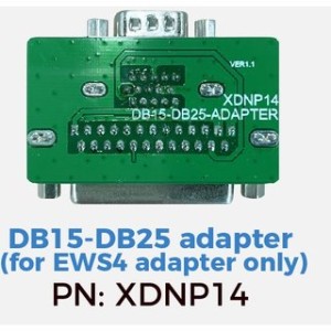 DB15-DB25 adapter  (for EWS4 adapter only) XDNP14GL