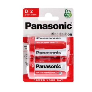 R20 PANASONIC-Zink Carbonb(  лужні батарейки)