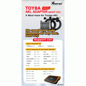 TOY8A AKL ADAPTER для смарт ключейXD8ASKGL /Xhorse/