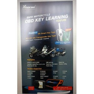 Ключ универсальный Smart выкидной XSBM90GL XM38 BMW Motorcycle 2 but Xhorse-VVDI