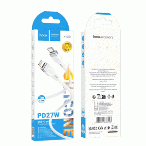 Кабель зарядный HOCO X109 USB/IP Cable Белый/Черный