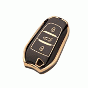 Чехол для автомобильного ключа Peugeot Citroen DS 3 кнопки черный